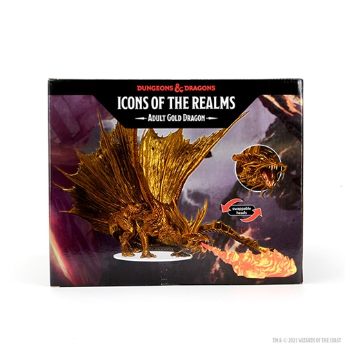 DnD - Icons of the Realms Premium DnD Figur - Adult Gold Dragon